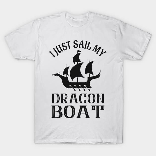 Viking Ship Dragon Boat T-Shirt by Foxxy Merch